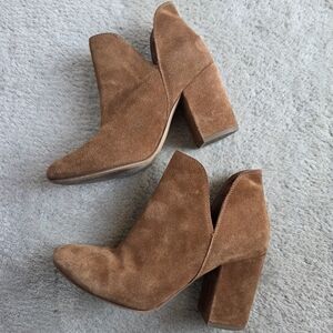 Michael By Michael Shannon Brown Suede Booties